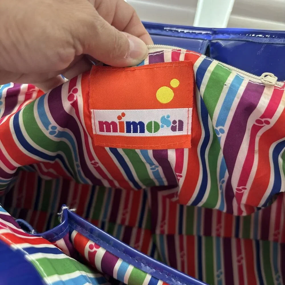 Mimosa Vacay Beach Tote Bag Colorful Summer Travel Purse Resort Style
